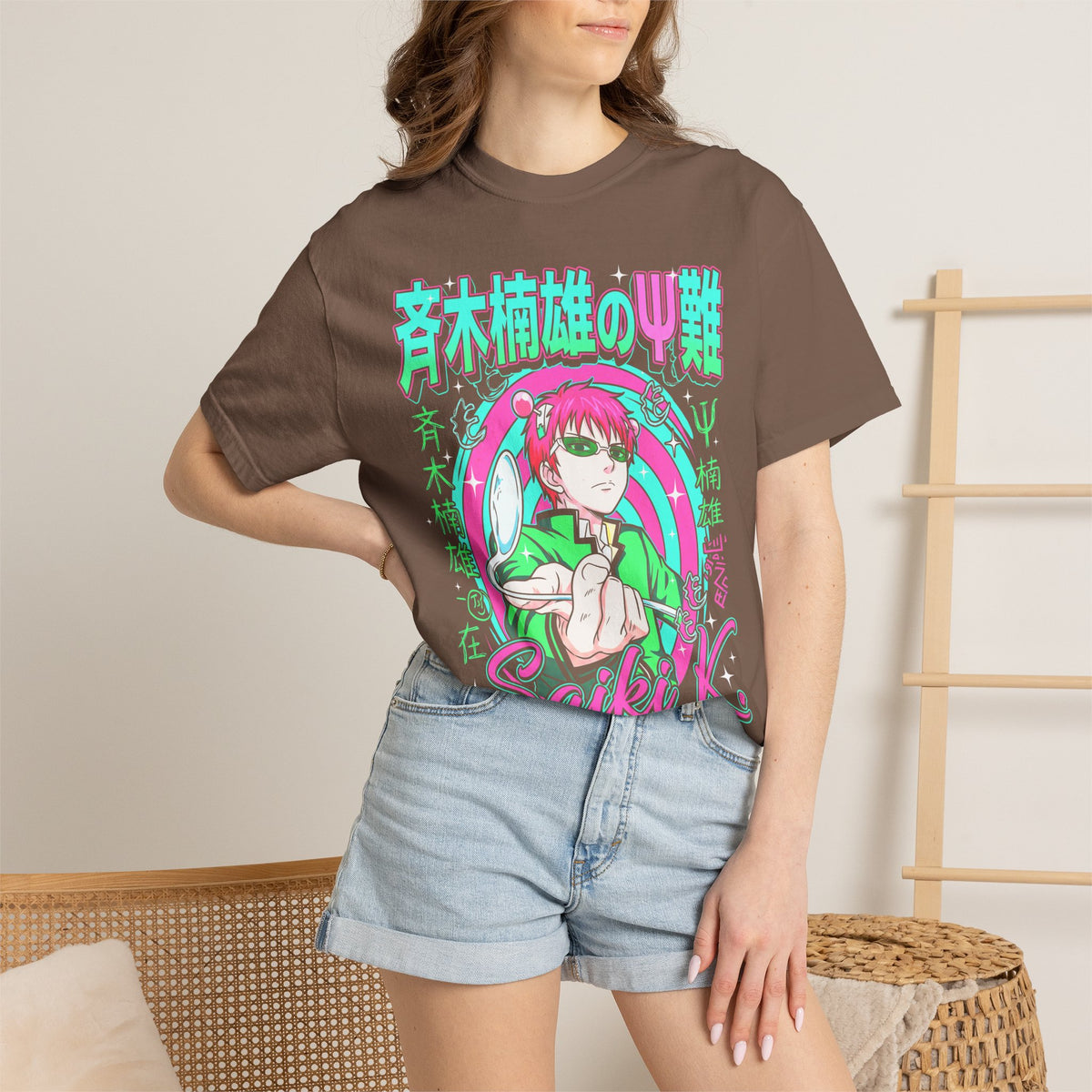 Psychic Boy Pink Hair Classic Tee | Retro Anime | 90s Vintage