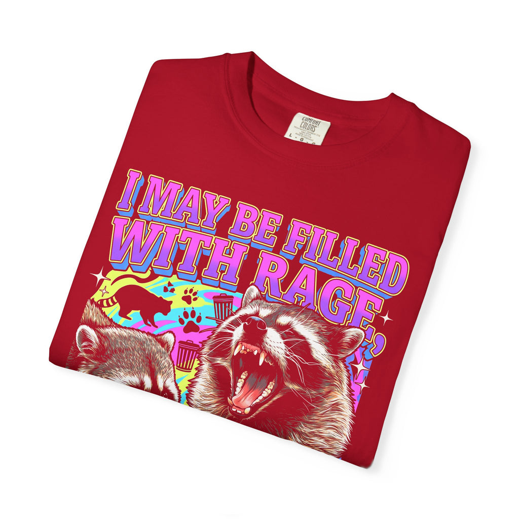 I May Be Filled With Rage Classic Tee | Raccoon Meme Gift
