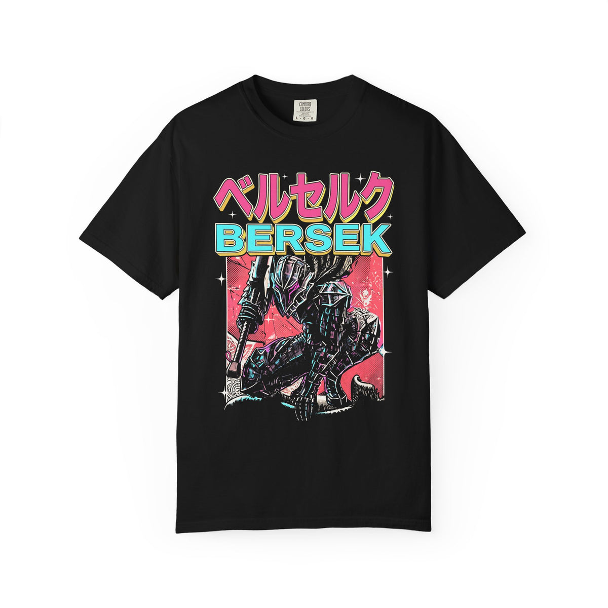 Dark Fantasy Swordsman Classic Tee | Vintage Manga | Warrior Gift
