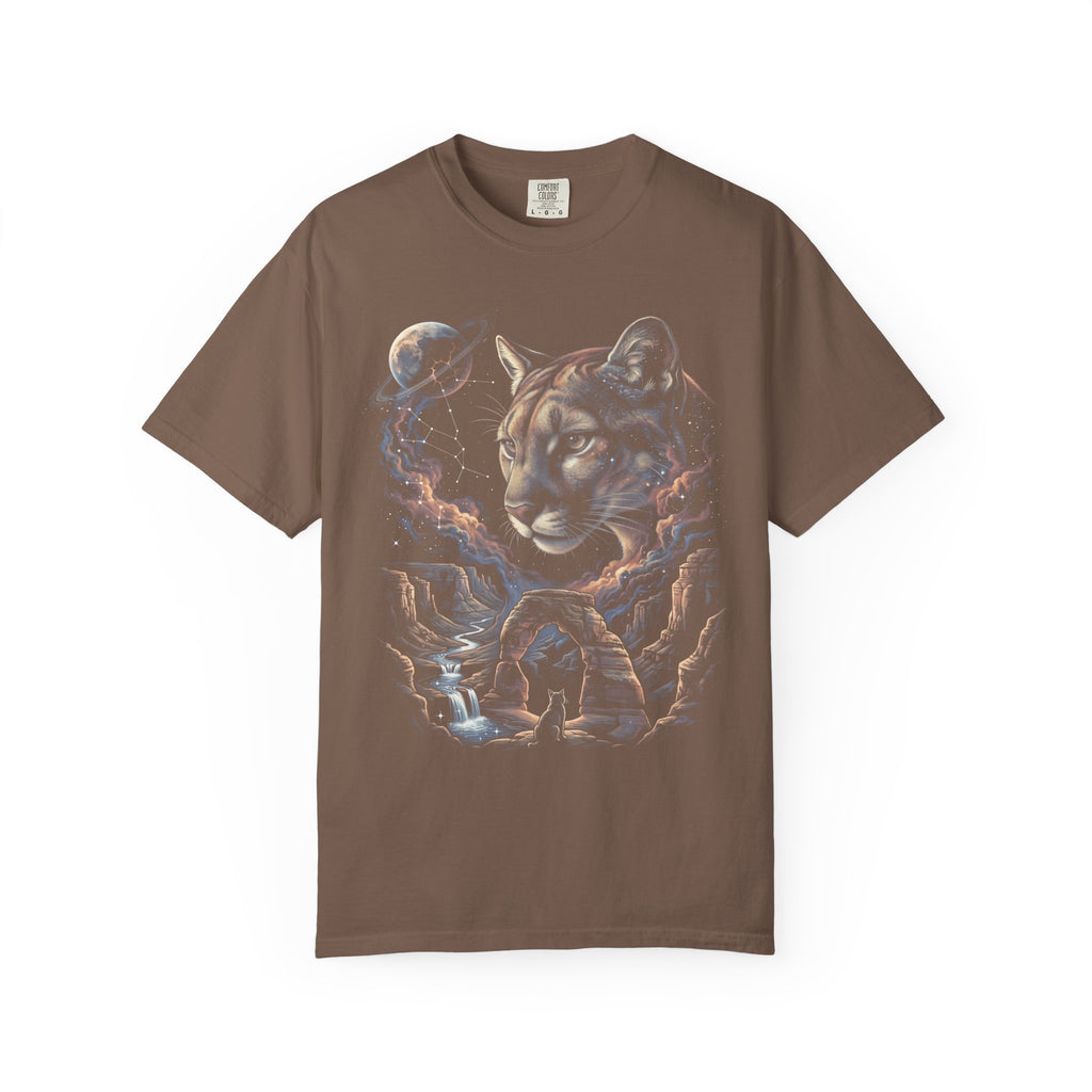Celestial Cougar Classic Tee | Wilderness Space | Nature Stars