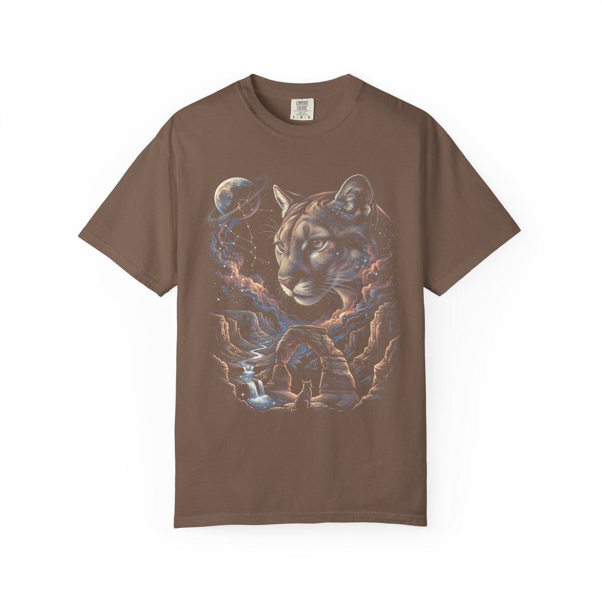 Celestial Cougar Classic Tee | Wilderness Space | Nature Stars