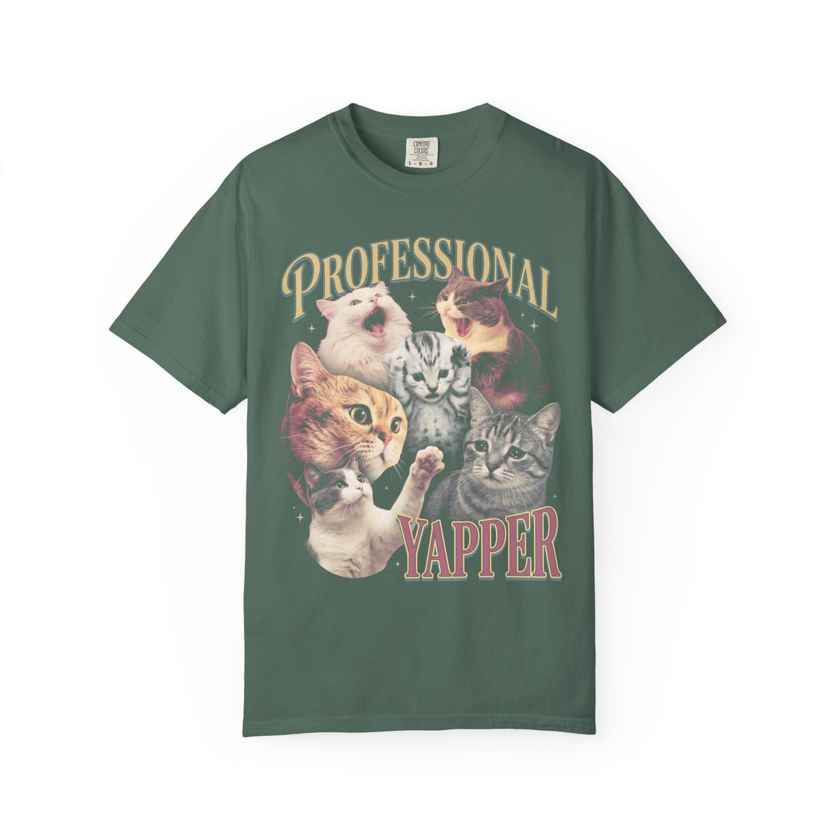 PROFESSIONAL YAPPER Classic Tee | Screaming Cat | Funny Meme