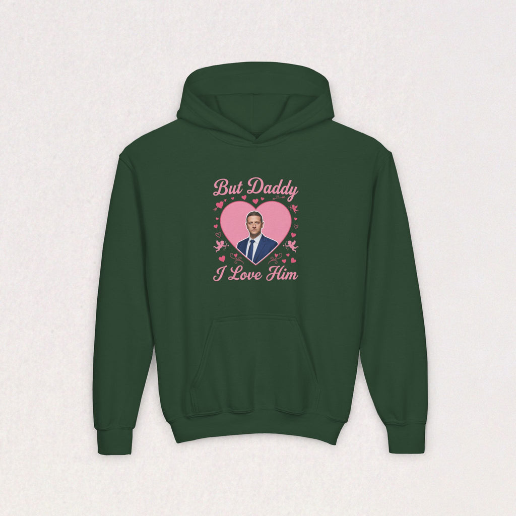 But Daddy I Love Him, Tim Robinson Youth Heavy Blend Hooded Sweatshirt
