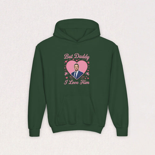 But Daddy I Love Him, Tim Robinson Youth Heavy Blend Hooded Sweatshirt