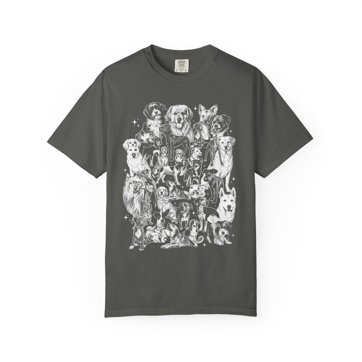 Retro Puppy Collage Classic Tee | 90s Vintage | Dog Gift