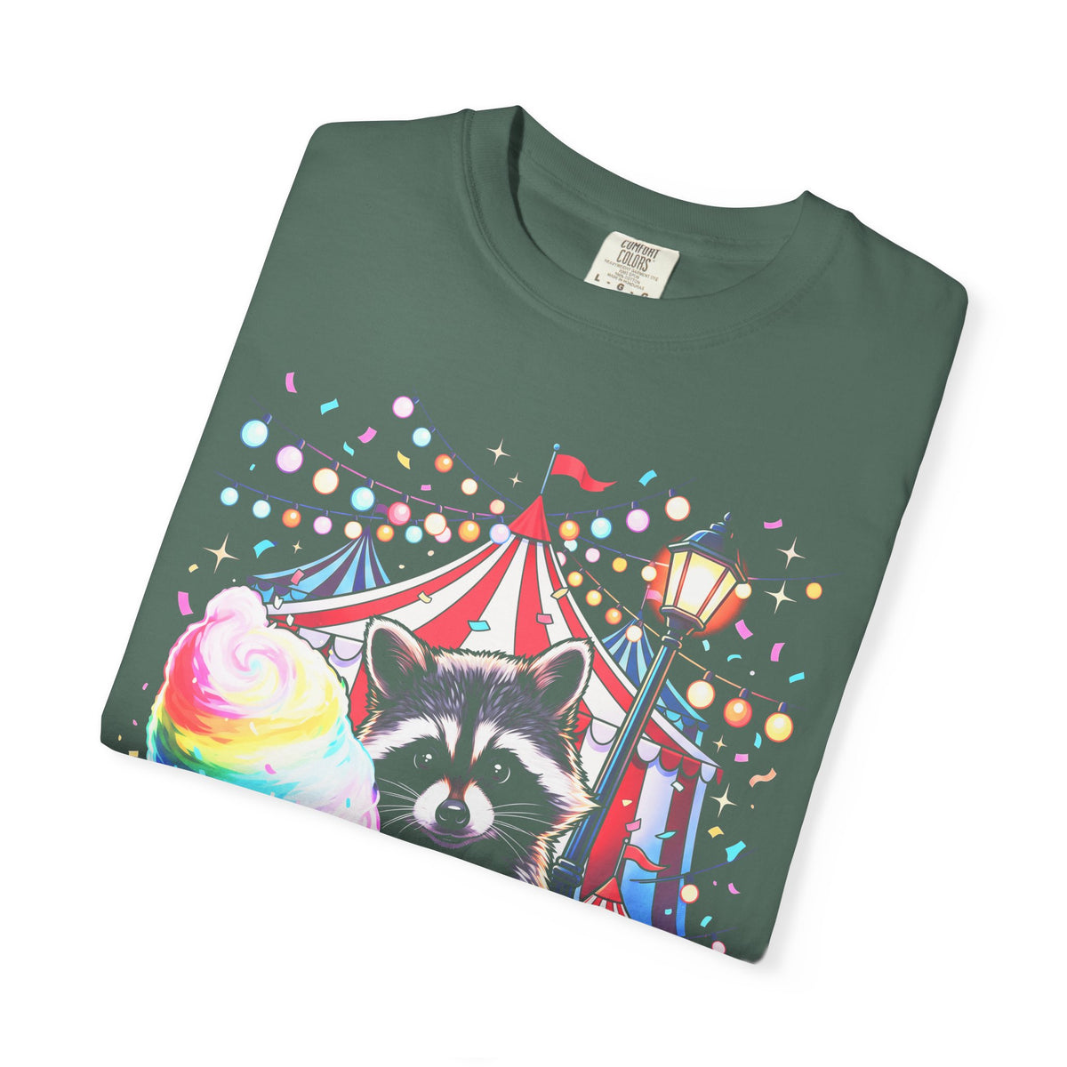 Circus Raccoon Classic Tee | Retro Carnival | Animal Gift