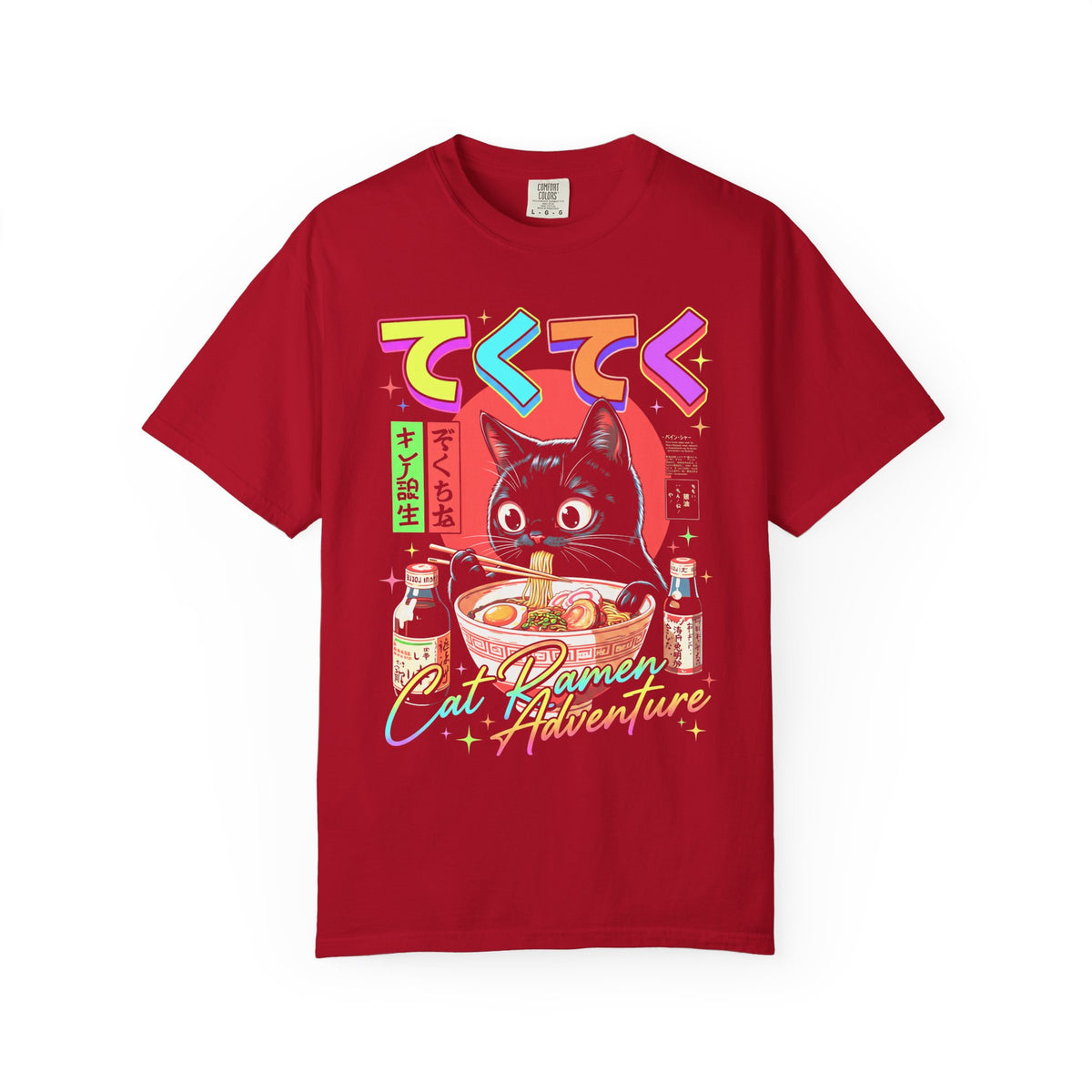 Cute Black Cat Ramen Classic Tee | Japanese Food | Retro Gift