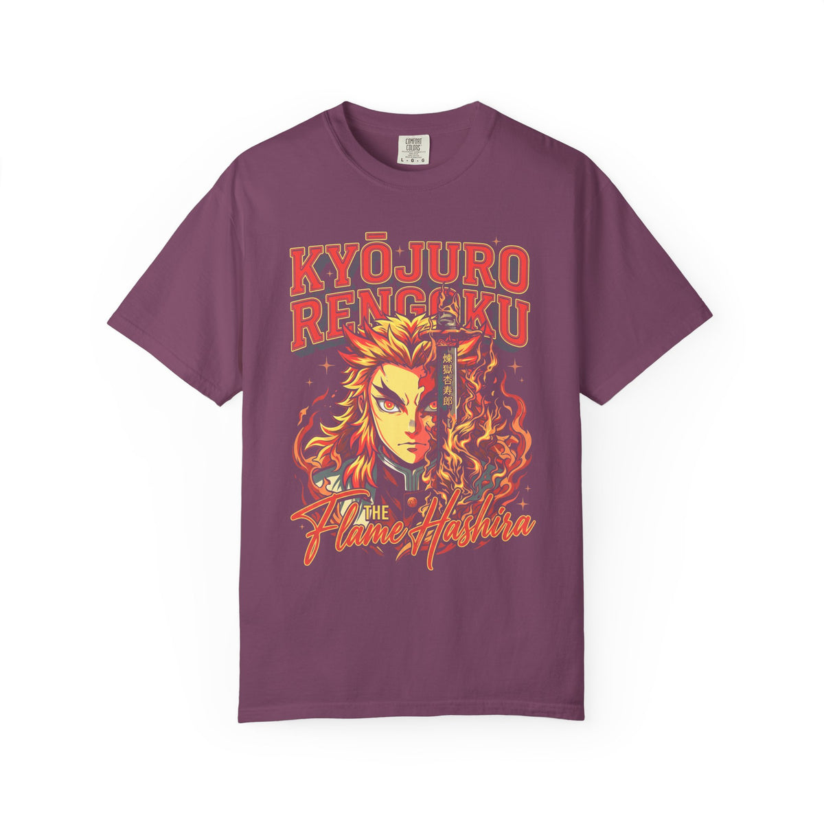 The Flame Hashira Fire Classic Tee | Anime Manga | Retro Gift