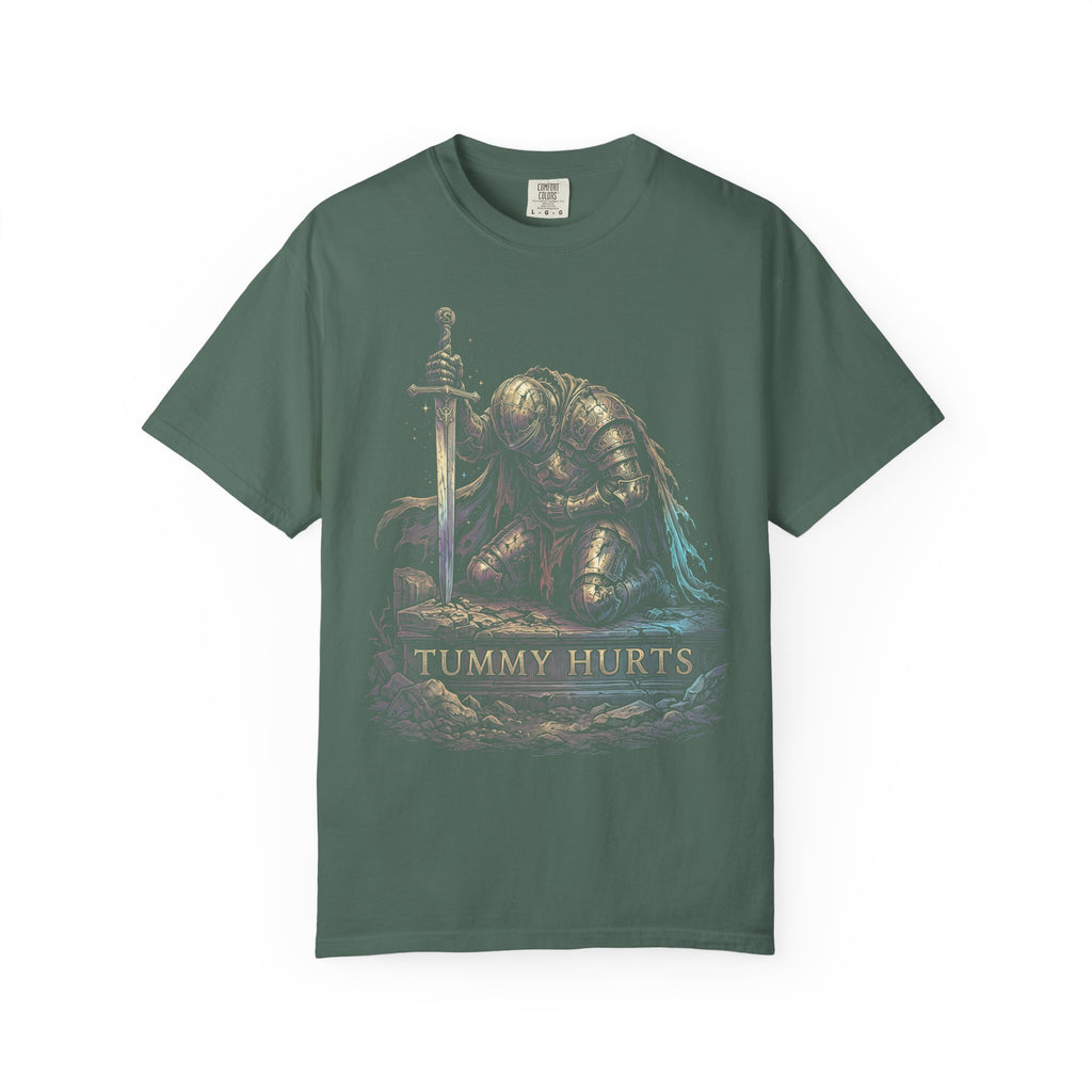 Tummy Hurts Classic Tee | Fantasy Knight | Iridescent Art