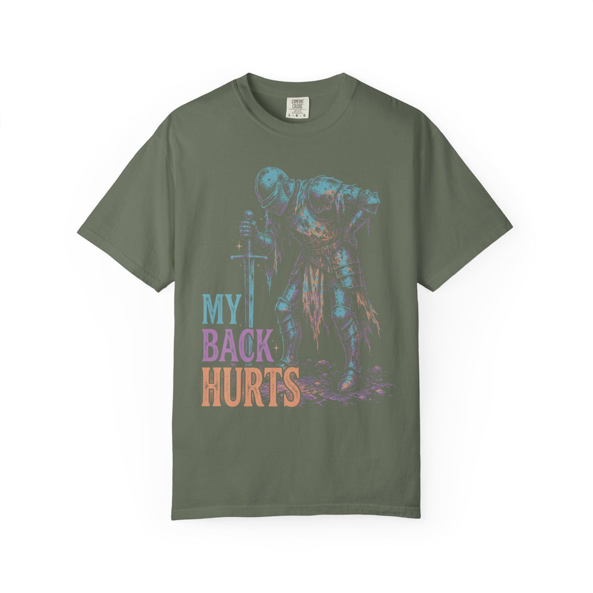 My Back Hurts Tired Knight Classic Tee | Medieval Armor | Sarcastic