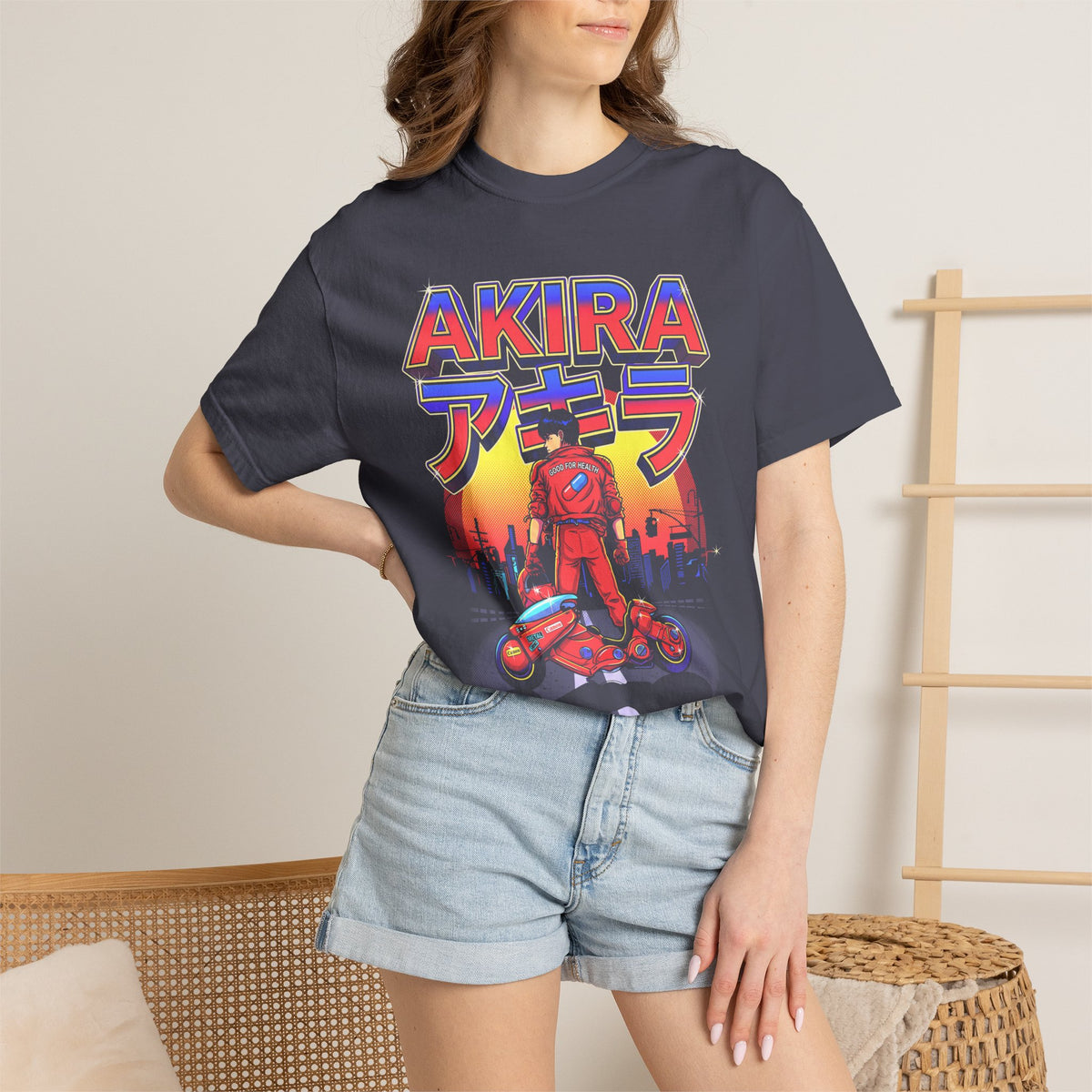 Cyberpunk Motorcycle Rider Classic Tee | Japanese | Manga Gift