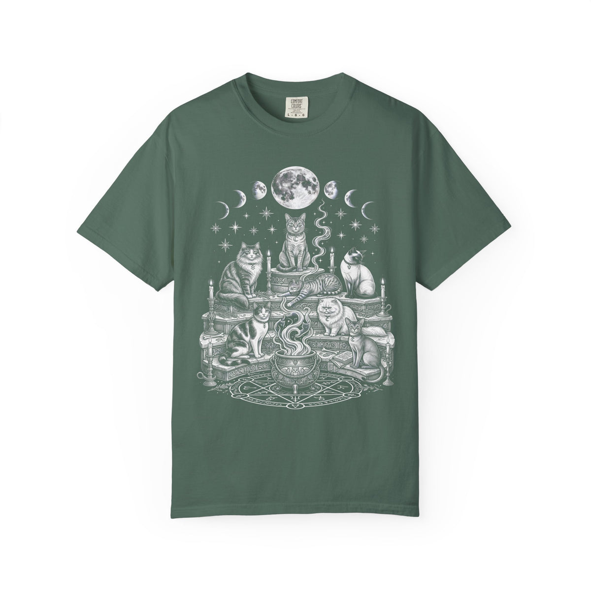 Cats Coven Magic Classic Tee | Gothic Spooky | Moon Cauldron