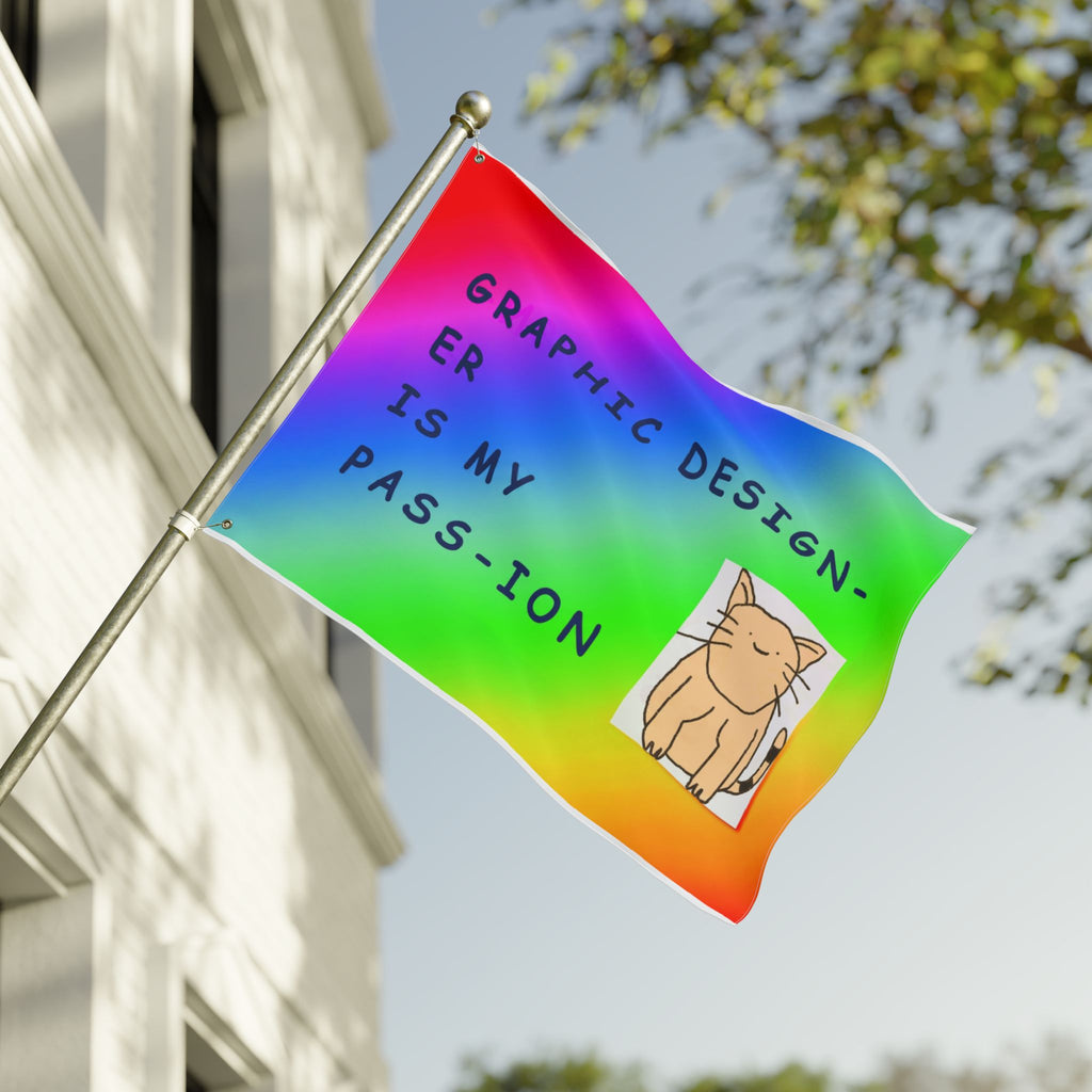 Graphic Designer Is My Passion Flag