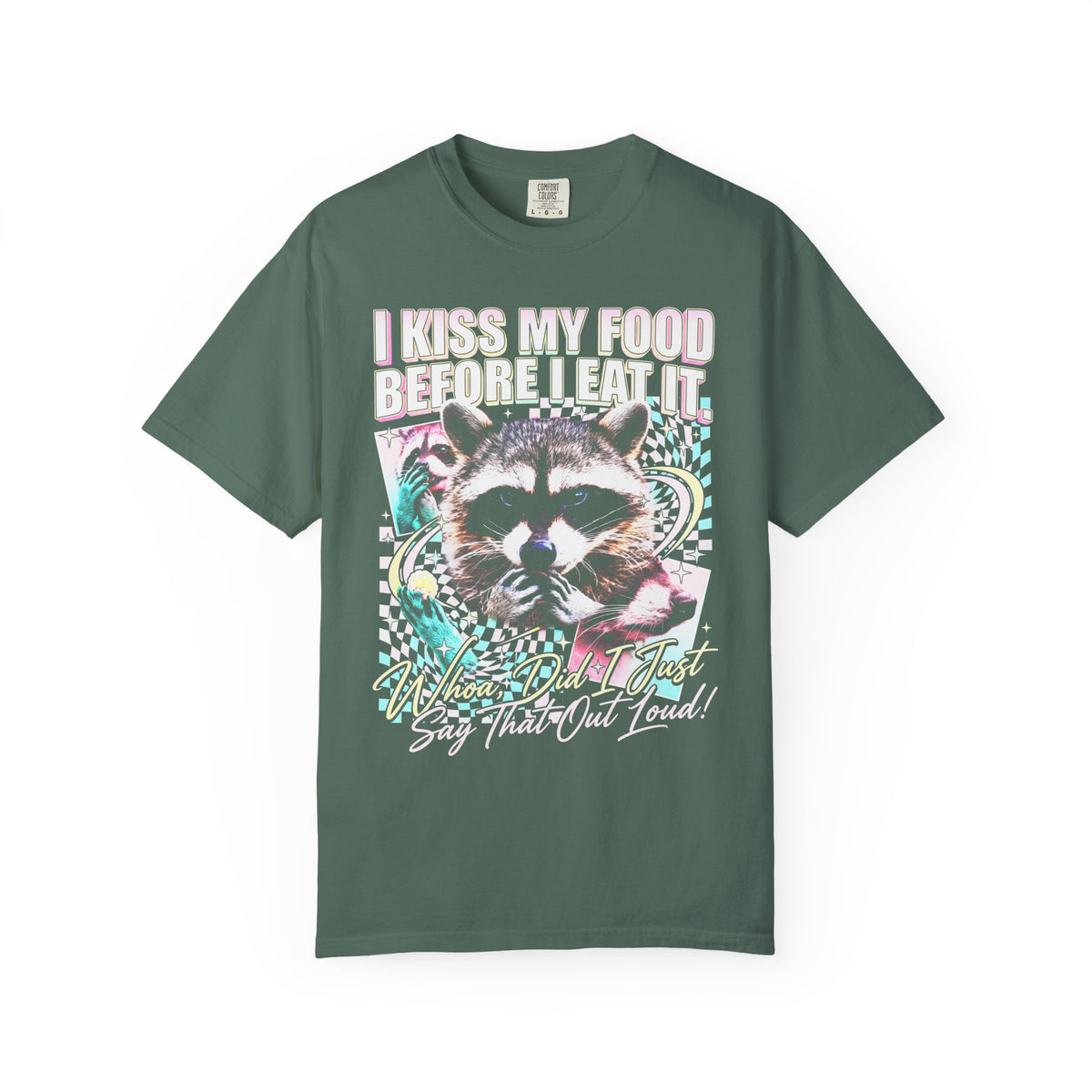 I Kiss My Food Before I Eat It Classic Tee | Raccoon Meme