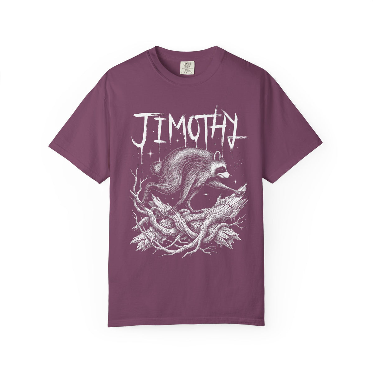 Jimothy Raccoon Classic Tee | Gothic Mystical | Detailed Branch