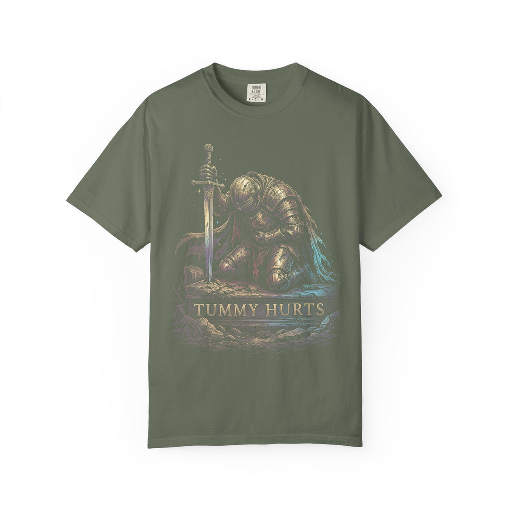 Tummy Hurts Classic Tee | Fantasy Knight | Iridescent Art