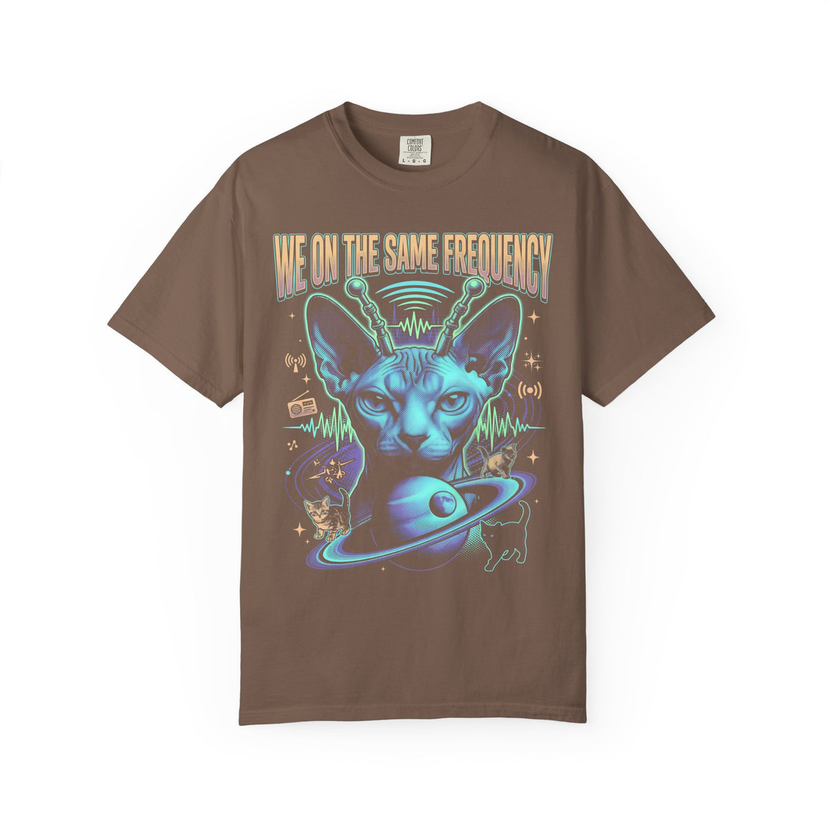 Smudge The Cat Classic Tee | Confused Meme | Occult Art