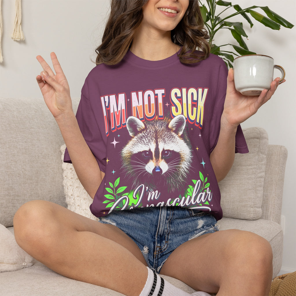 Im Not Sick Crepuscular Raccoon Classic Tee | 90s Retro Graphic