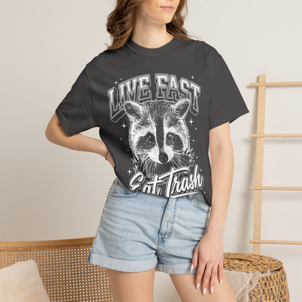 Live Fast Eat Trash Raccoon Classic Tee | Vintage | Funny Gift