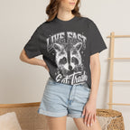 Live Fast Eat Trash Raccoon Classic Tee | Vintage | Funny Gift