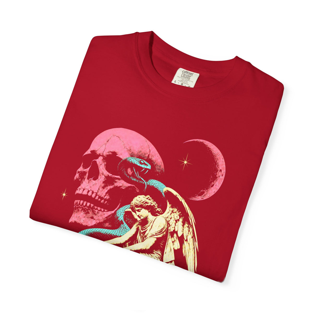 Skull Snake Angel Classic Tee | Retro Gothic | Vintage Gift