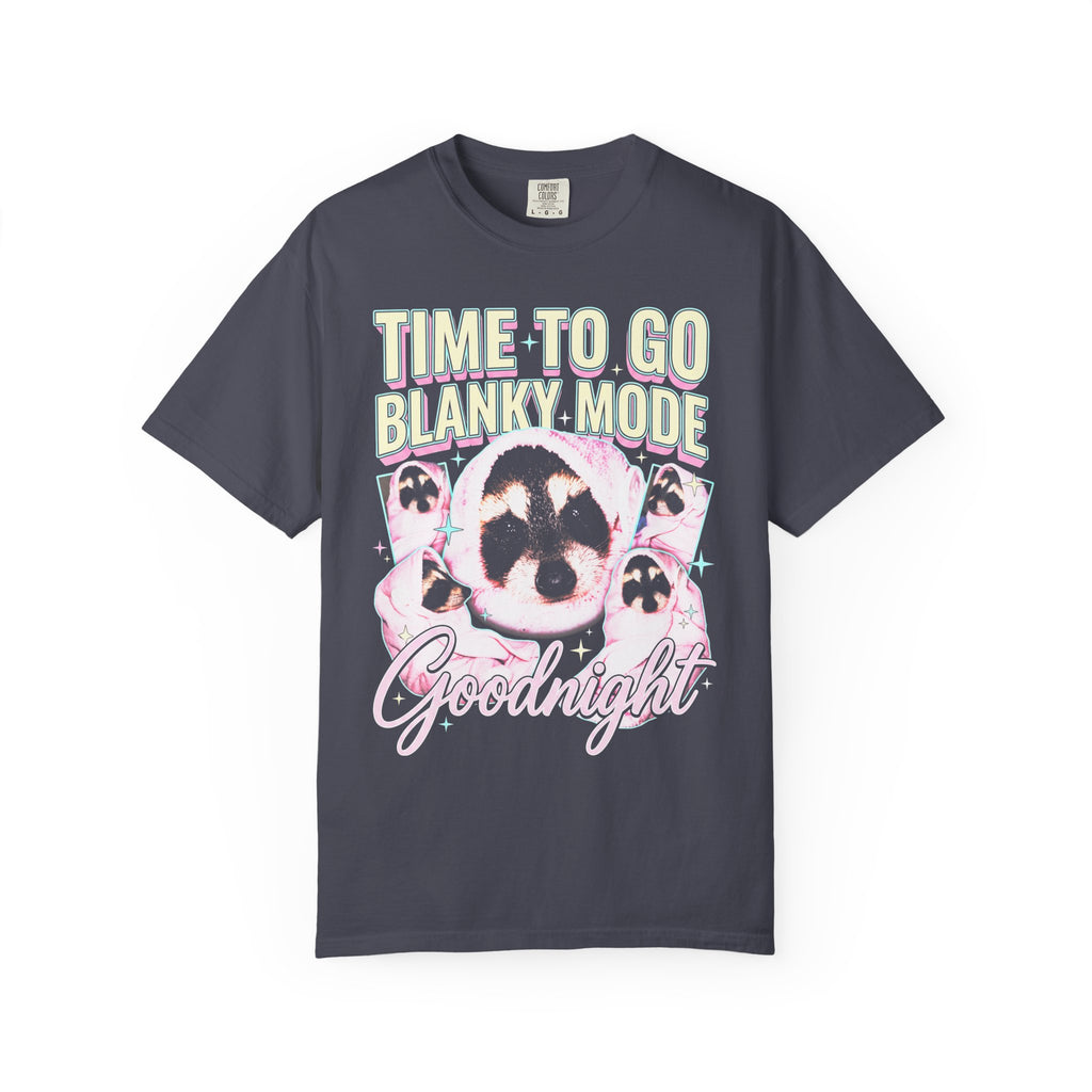 Time To Go Blanky Mode Classic Tee | Goodnight Funny Raccoon