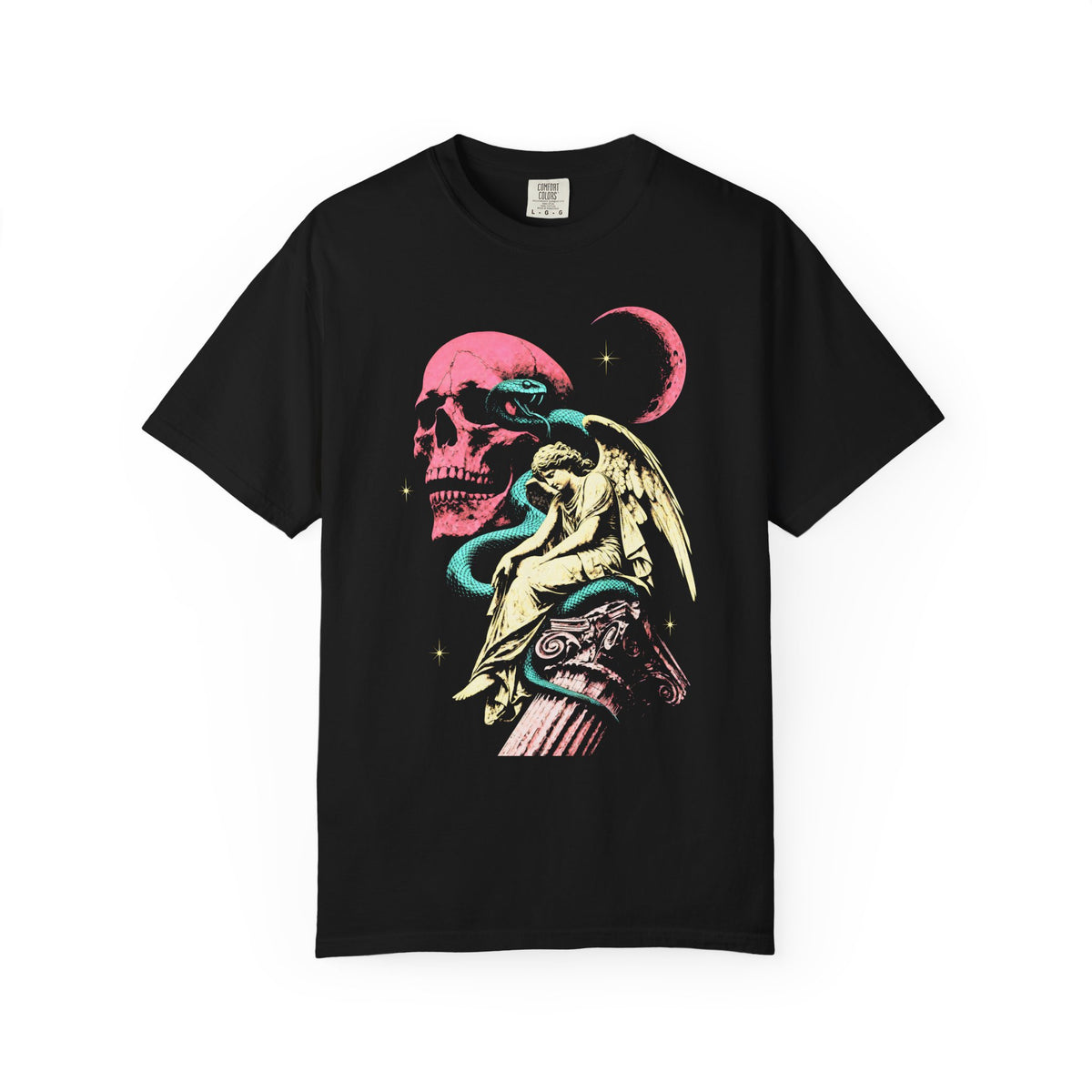Skull Snake Angel Classic Tee | Retro Gothic | Vintage Gift