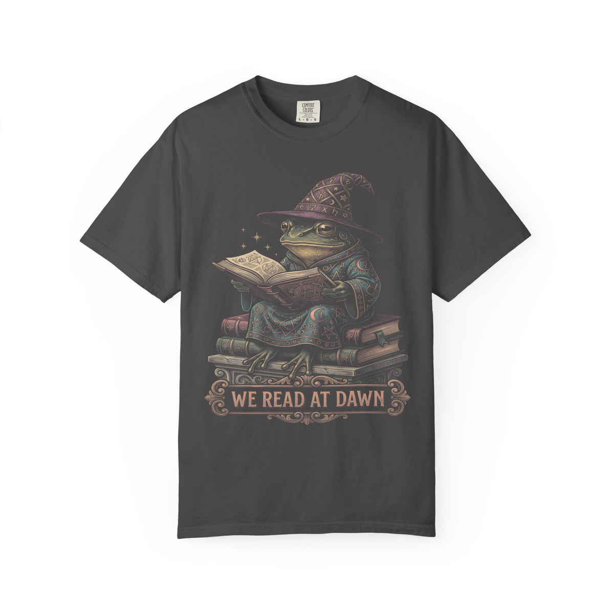 We Read At Dawn Classic Tee | Cottagecore Frog | Book Lover