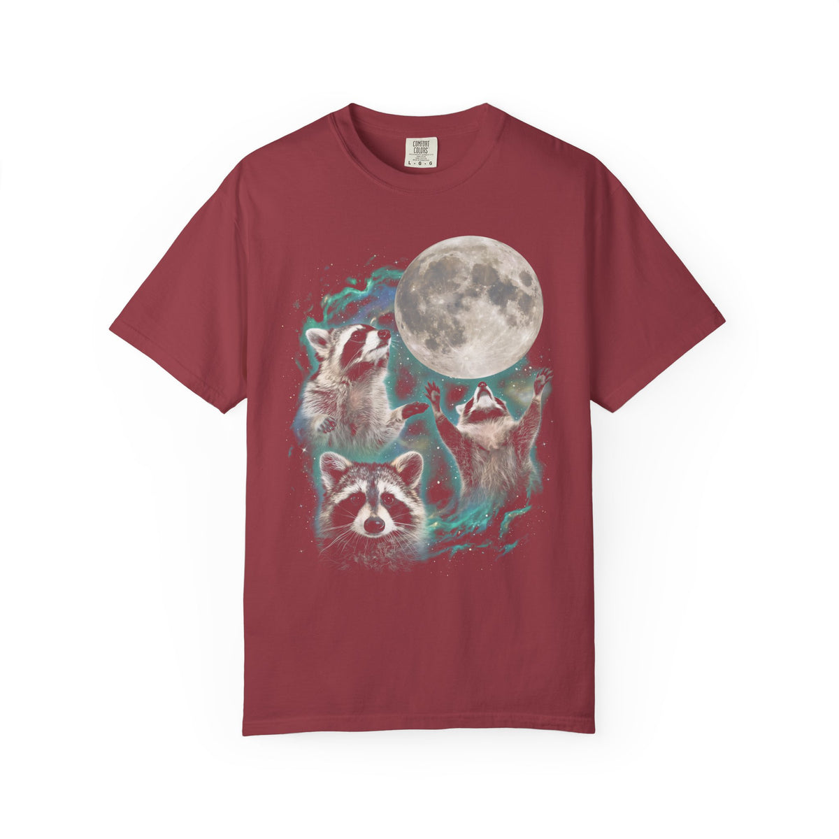 Three Raccoons Classic Tee | Space Full Moon | Starry Cosmos