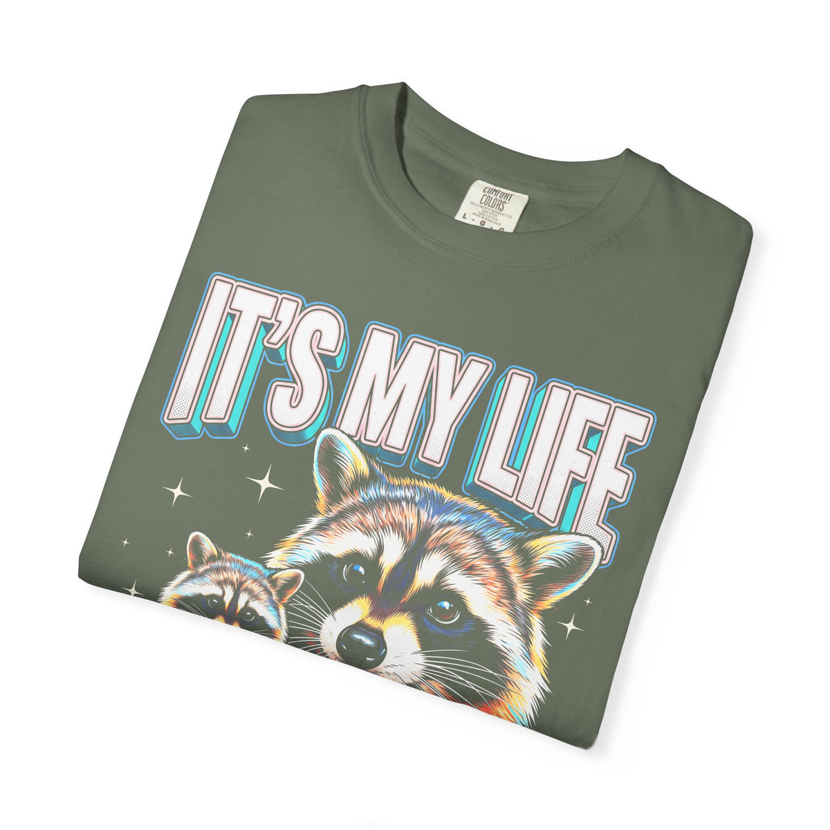 Its My Life Sabotage Myself Raccoon Classic Tee | 90s Retro