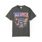 Merica Patriotic Raccoon Classic Tee | 4th Of July | USA Flag