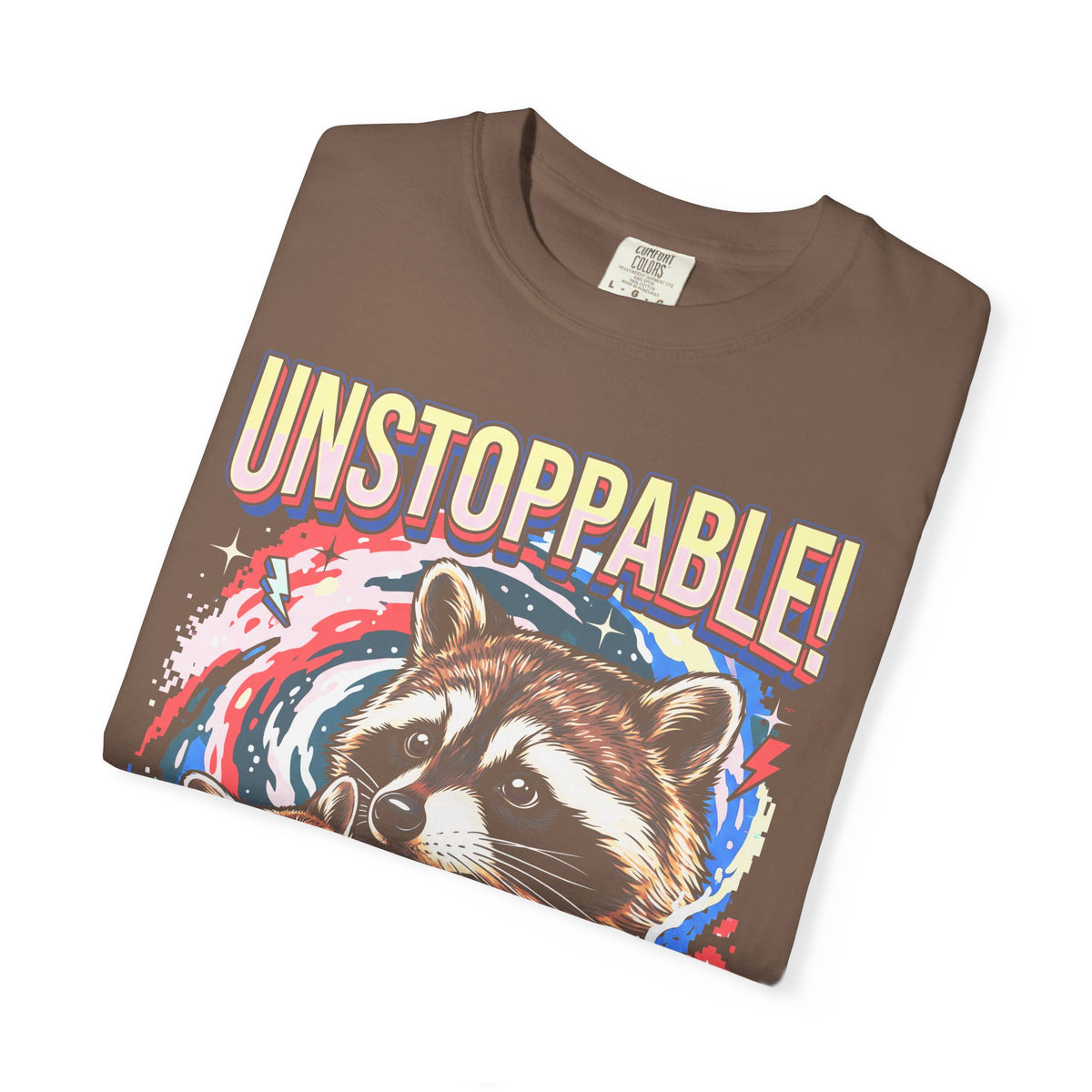 Unstoppable Overthinking Raccoon Classic Tee | 90s Funny Gift