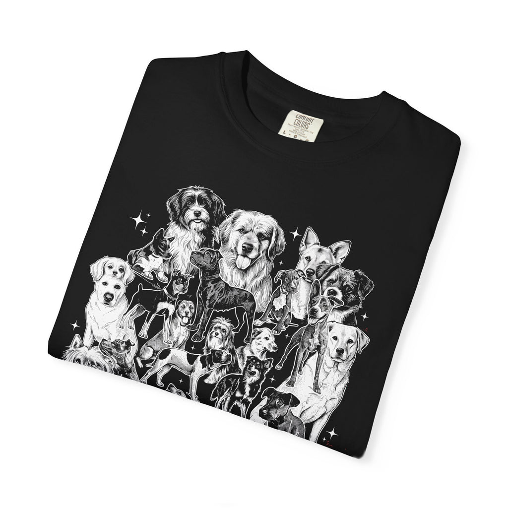 Retro Puppy Collage Classic Tee | 90s Vintage | Dog Gift