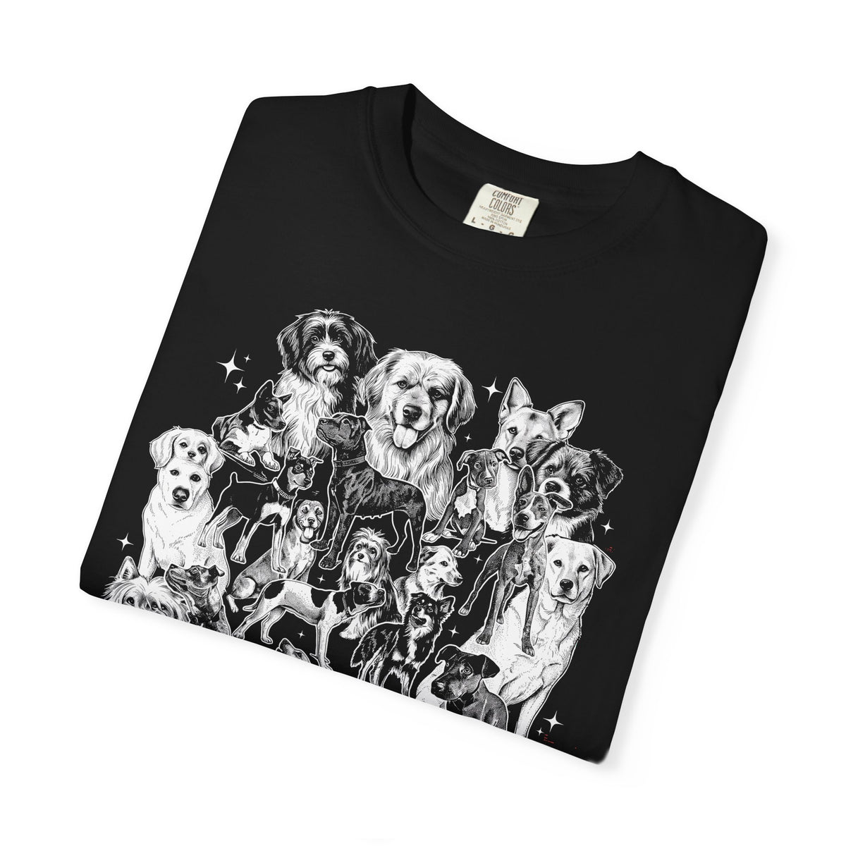 Retro Puppy Collage Classic Tee | 90s Vintage | Dog Gift