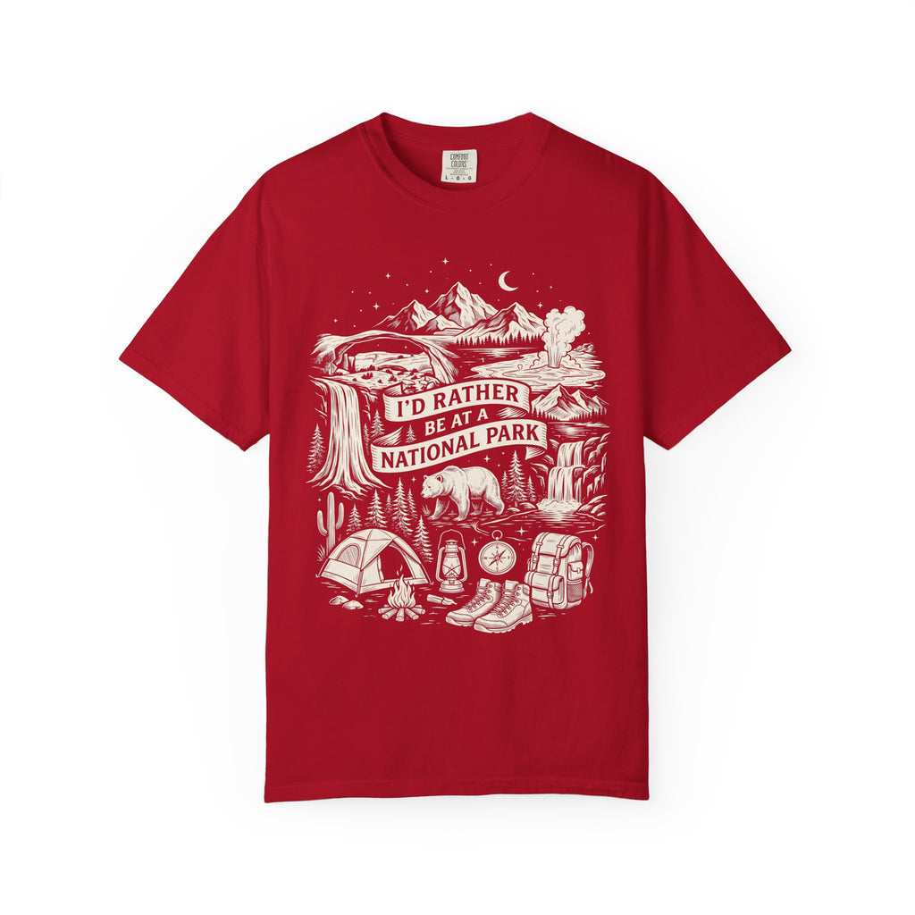 I'd Rather Be At A National Park Classic Tee | Hiking Bear Camping