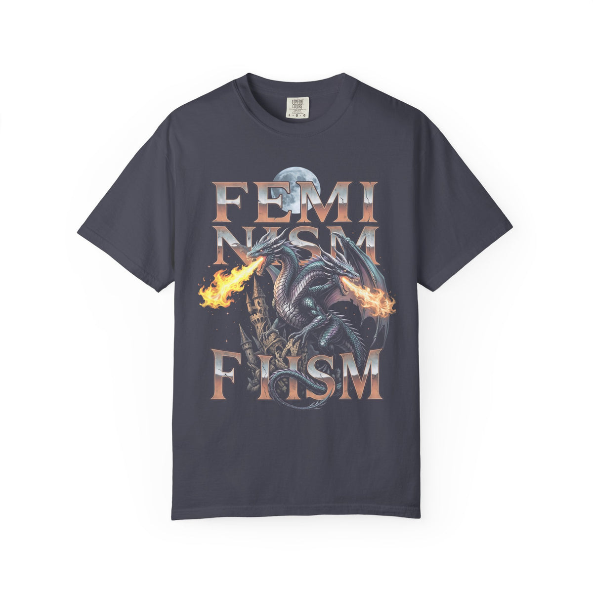 Feminism Two Headed Dragon Classic Tee | Fantasy Art | Power