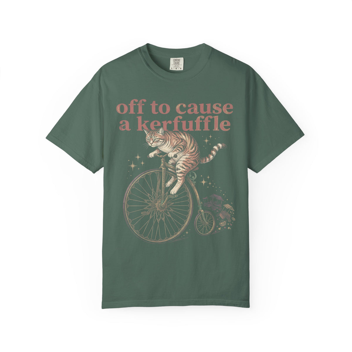 Off To Cause A Kerfuffle Classic Tee | Tabby Cat | Vintage