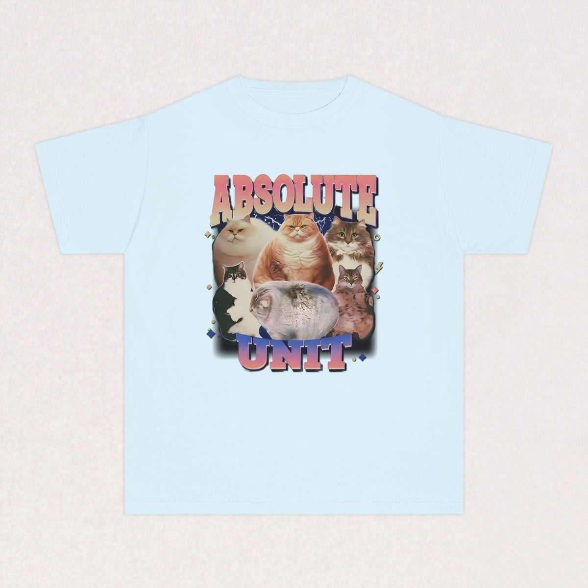 Absolute Unit Vintage Cat Kids Tee | Funny Meme Animal Graphic Tee