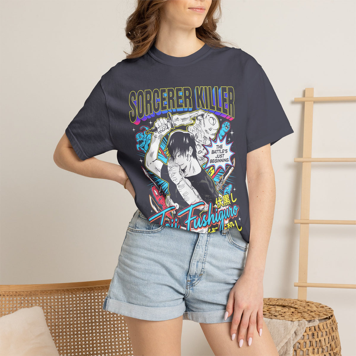Sorcerer Killer Classic Tee | Magic Hunter | Retro Anime Gift