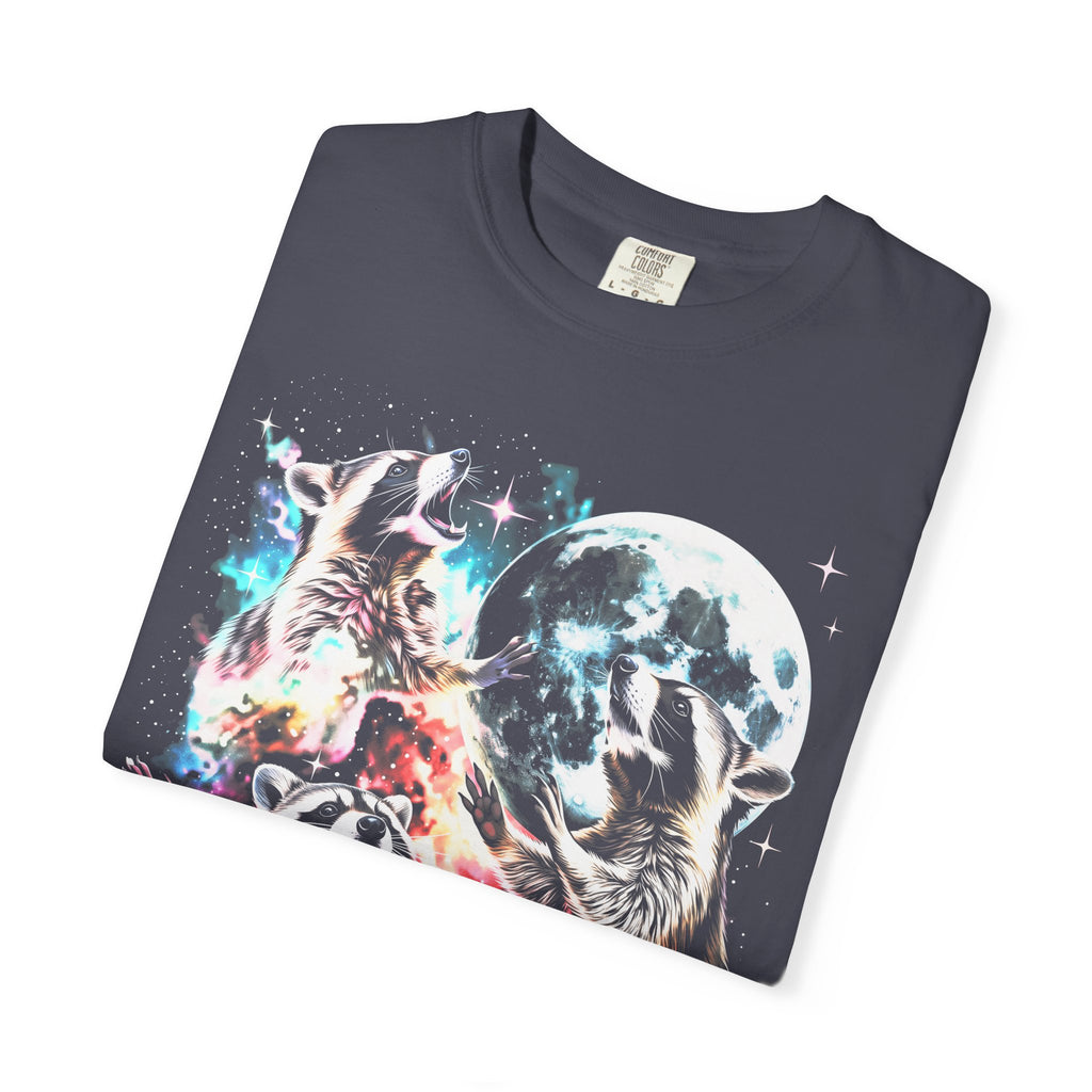 Space Raccoon Moon Classic Tee | Vintage Retro | Sci-Fi Gift
