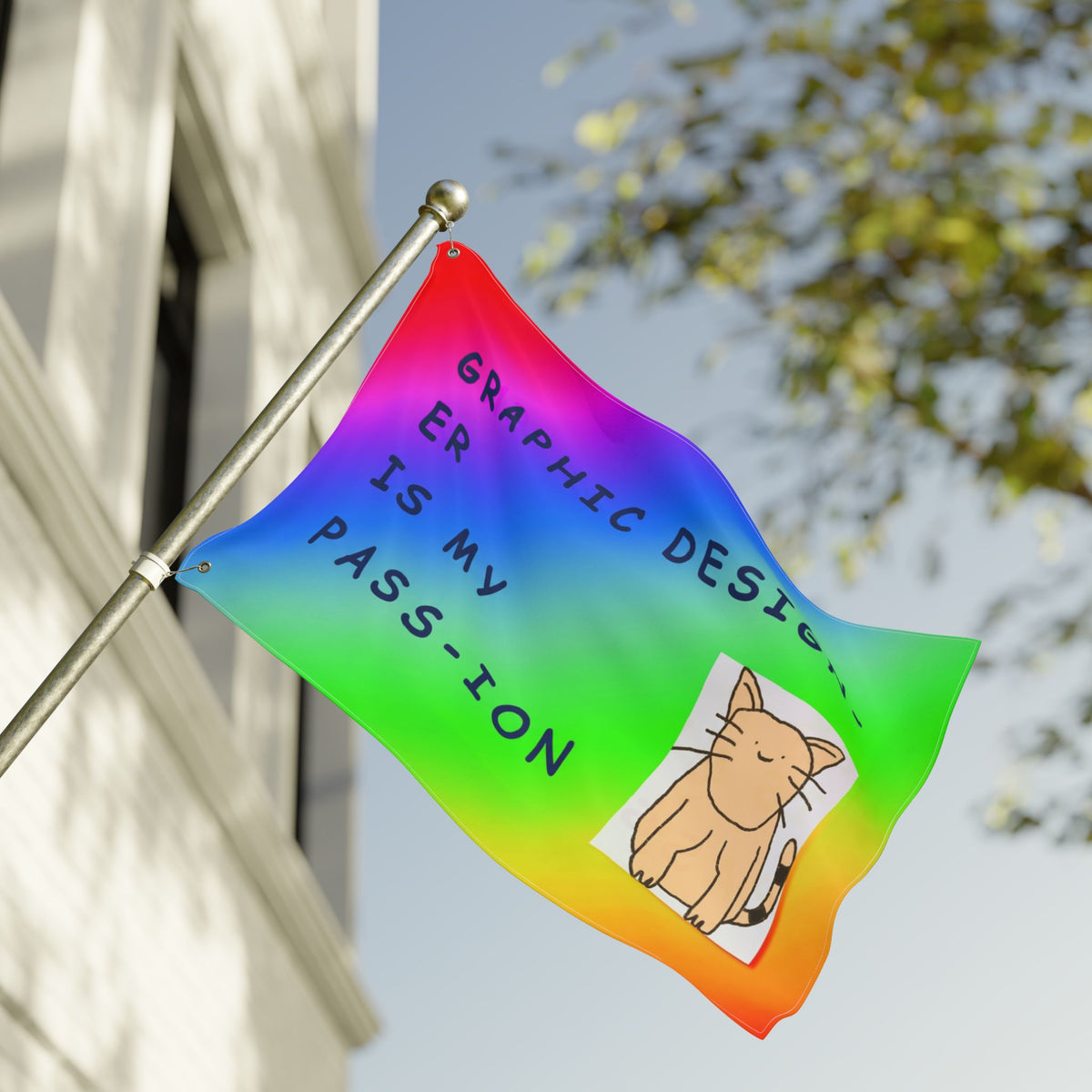 Graphic Designer Is My Passion Flag