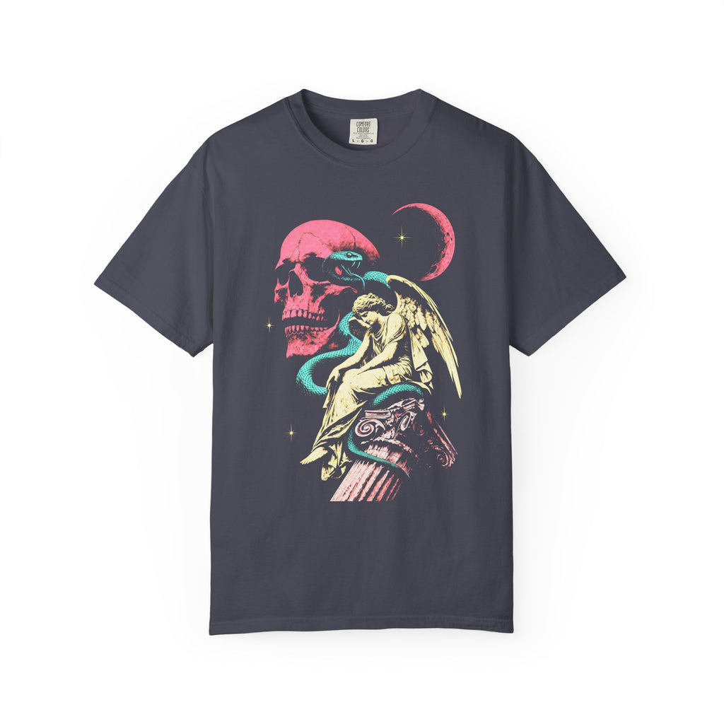 Skull Snake Angel Classic Tee | Retro Gothic | Vintage Gift