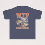 WTF (Where's The Fish?) Youth Fishing Kids Tee