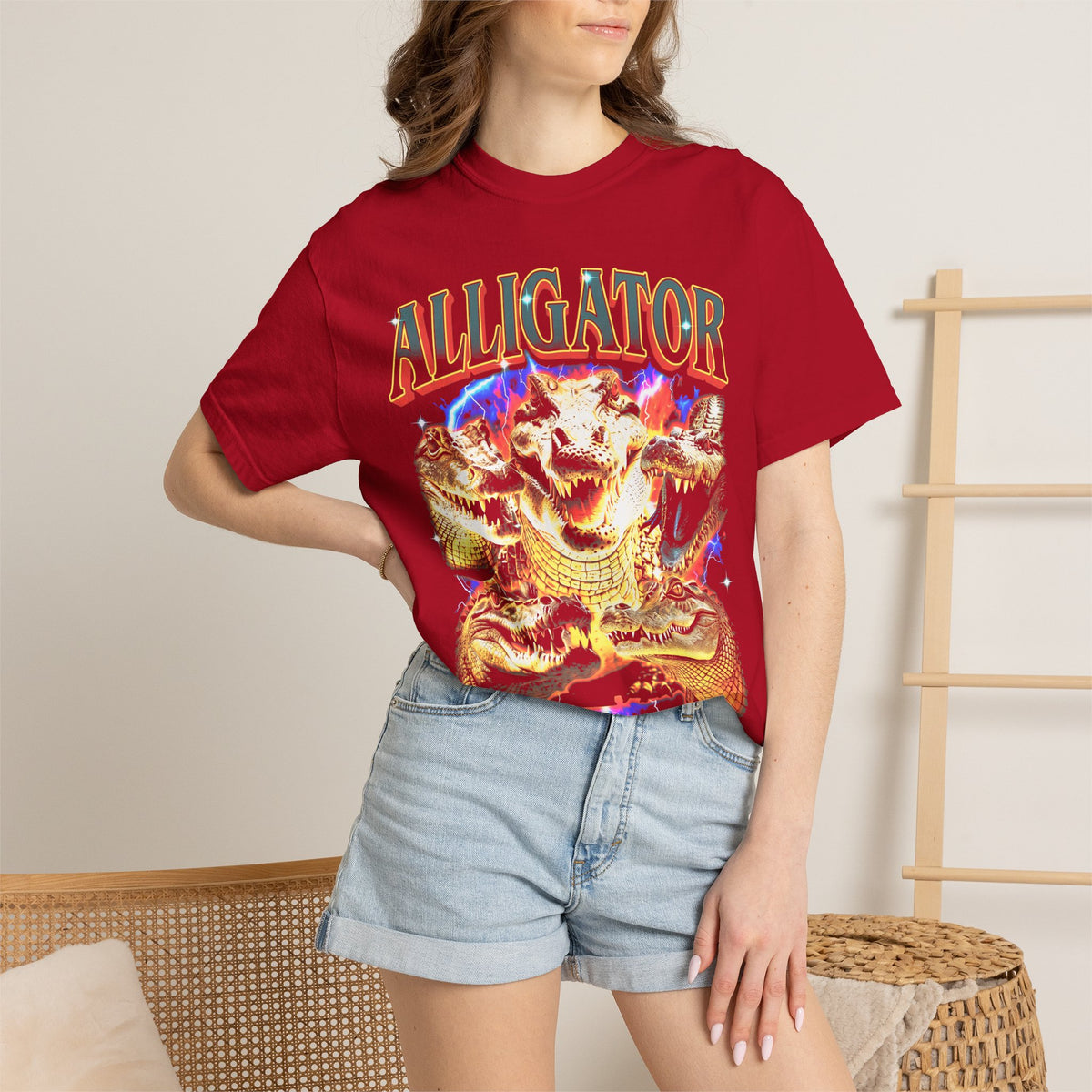 Vintage Alligator Classic Tee | 90s Graphic | Crocodile Gift