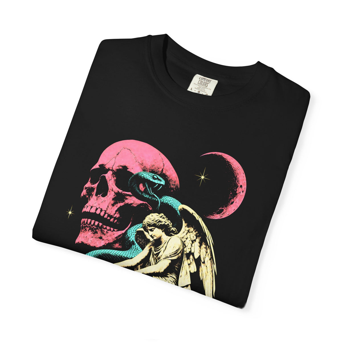 Skull Snake Angel Classic Tee | Retro Gothic | Vintage Gift