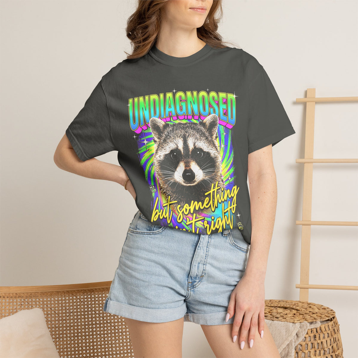 Undiagnosed Something Aint Right Classic Tee | Funny Raccoon