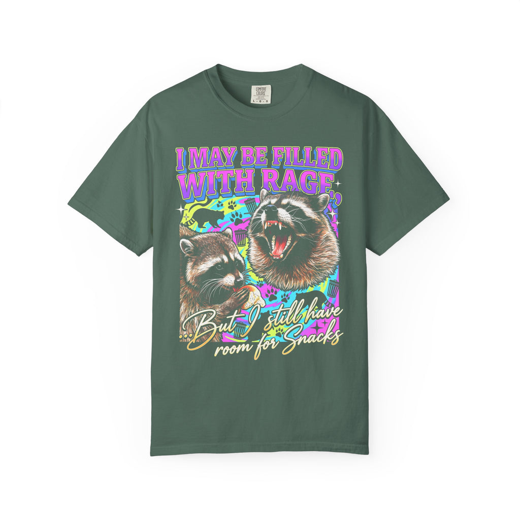 I May Be Filled With Rage Classic Tee | Raccoon Meme Gift
