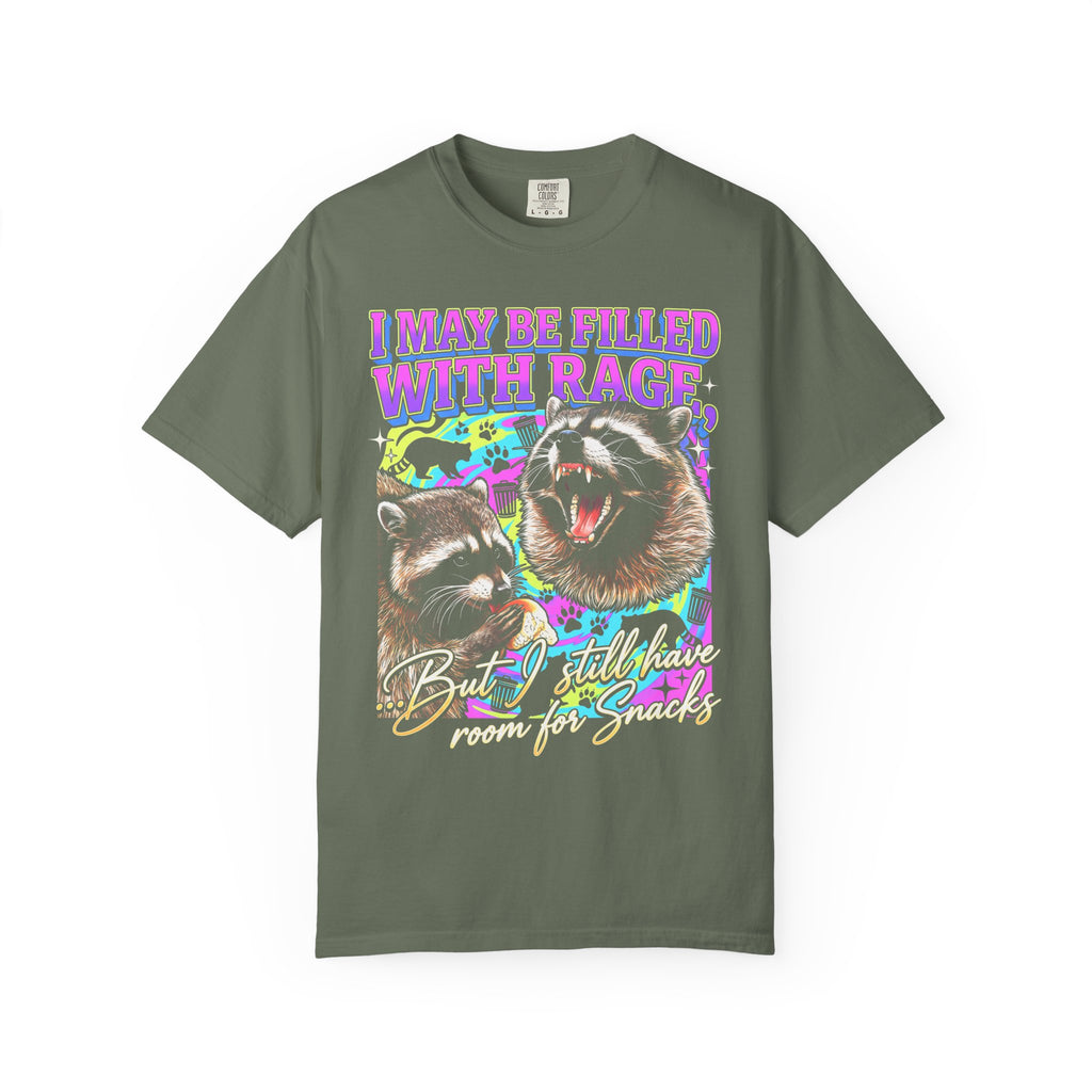 I May Be Filled With Rage Classic Tee | Raccoon Meme Gift
