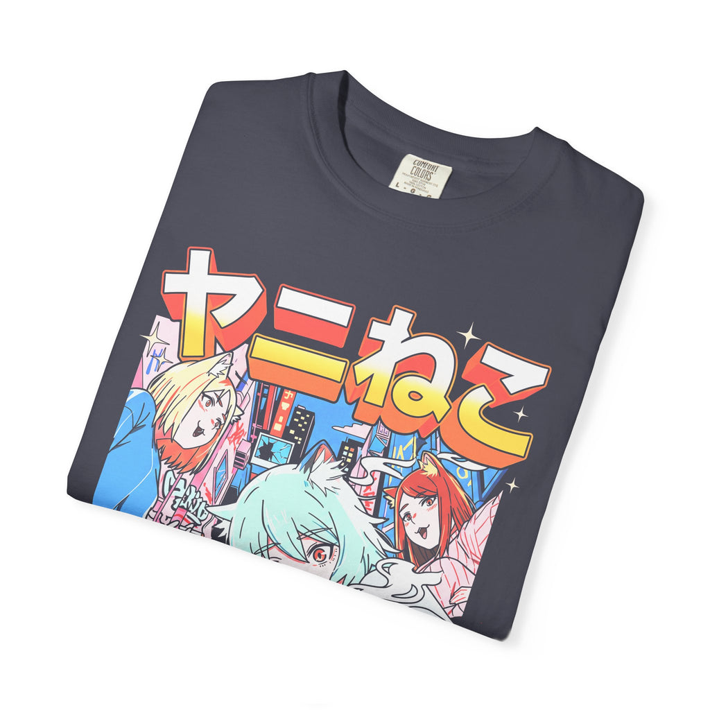 Neko Alley Squad Classic Tee | Anime Cat Girl | Retro Graphic