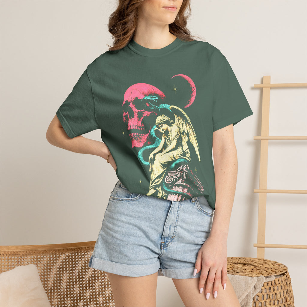 Skull Snake Angel Classic Tee | Retro Gothic | Vintage Gift